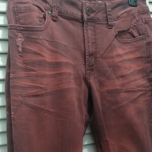 Aphrodite Men's Reddish-Brown Skinny Jeans